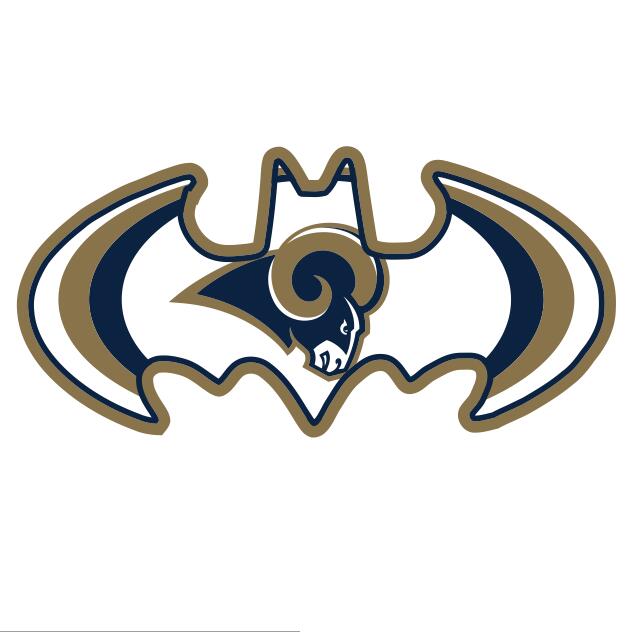 Los Angeles Rams Batman Logo fabric transfer